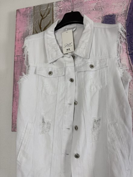 Giubbino Jeans Smanicato - immagine 2